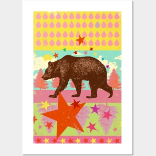 NATURE BEAR Posters and Art